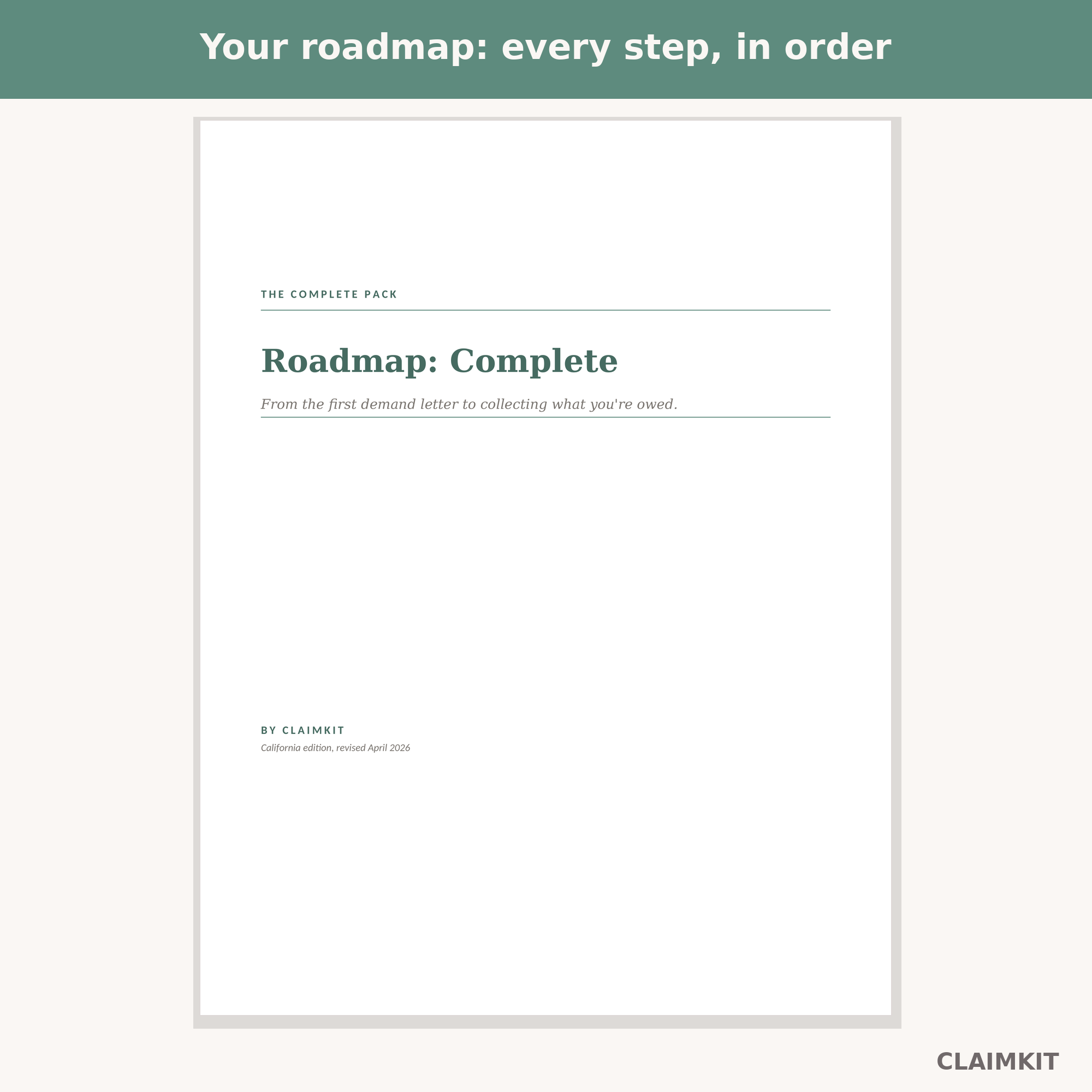 Roadmap: Complete